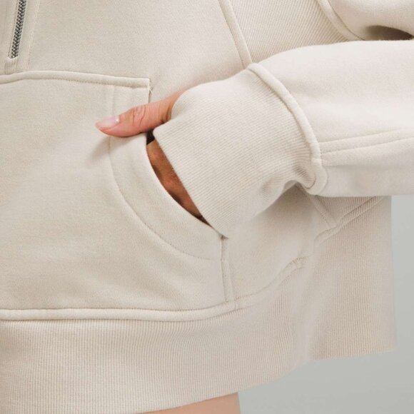Lululemon Scuba Oversized Funnel Neck Half-Zip in Natural Ivory (XS/S) - Picture 5 of 15